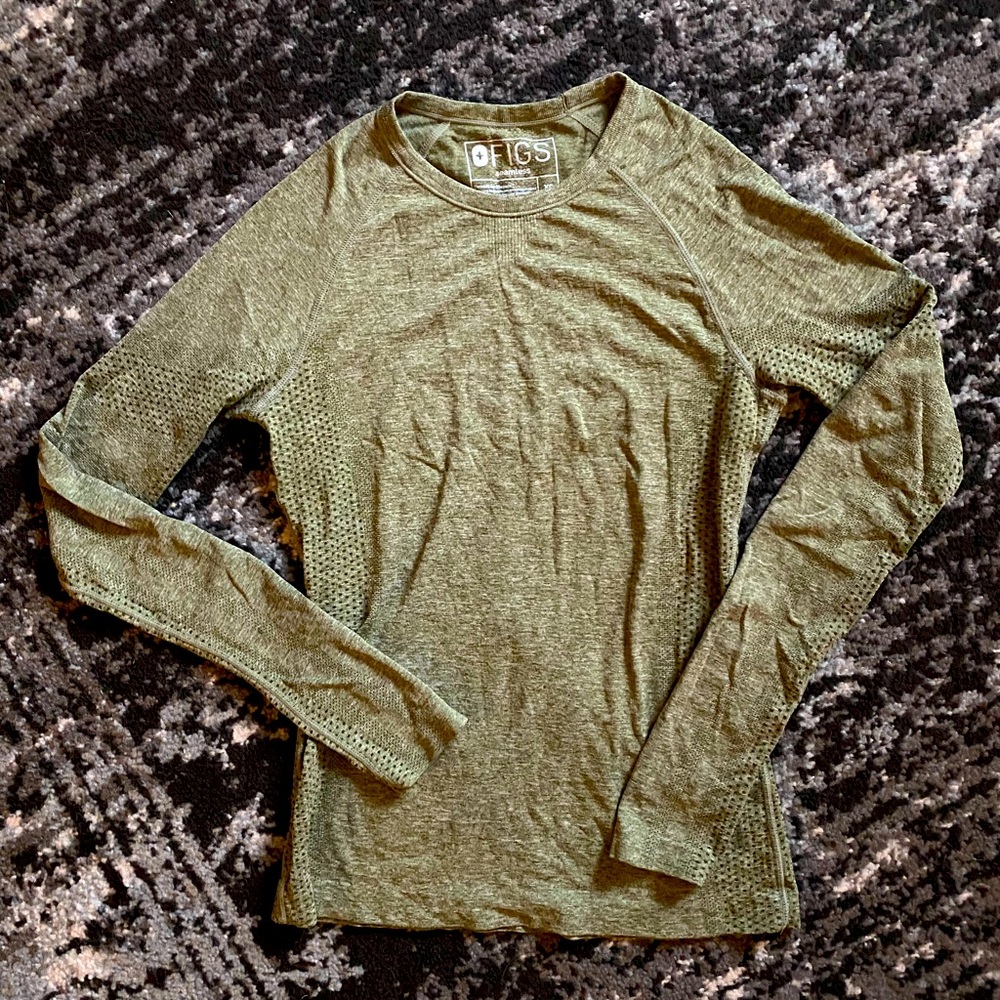 FIGS XS Salta Performance Underscrub Dark Olive
